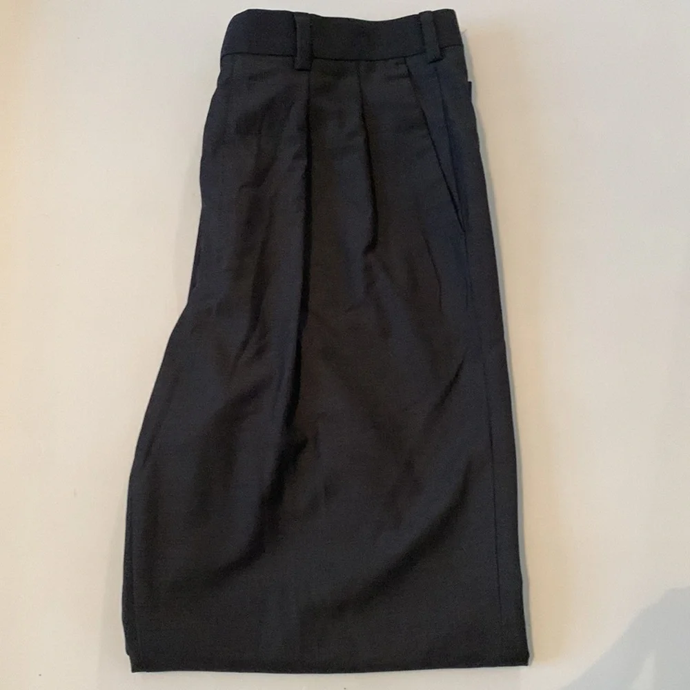 John Henry Men’s Dress Pants Charcoal Cuffed Leg Size 36-32